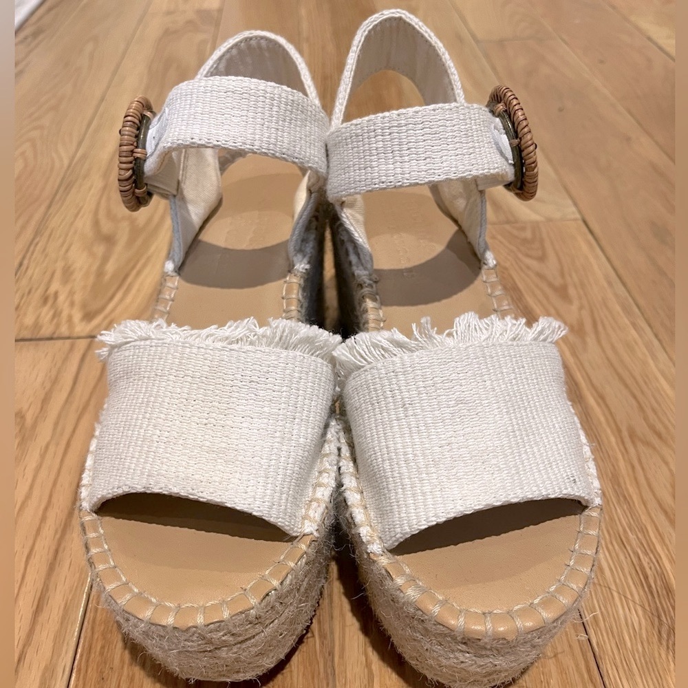Anthropologie x Soludos Wedges |size 7| Color: White